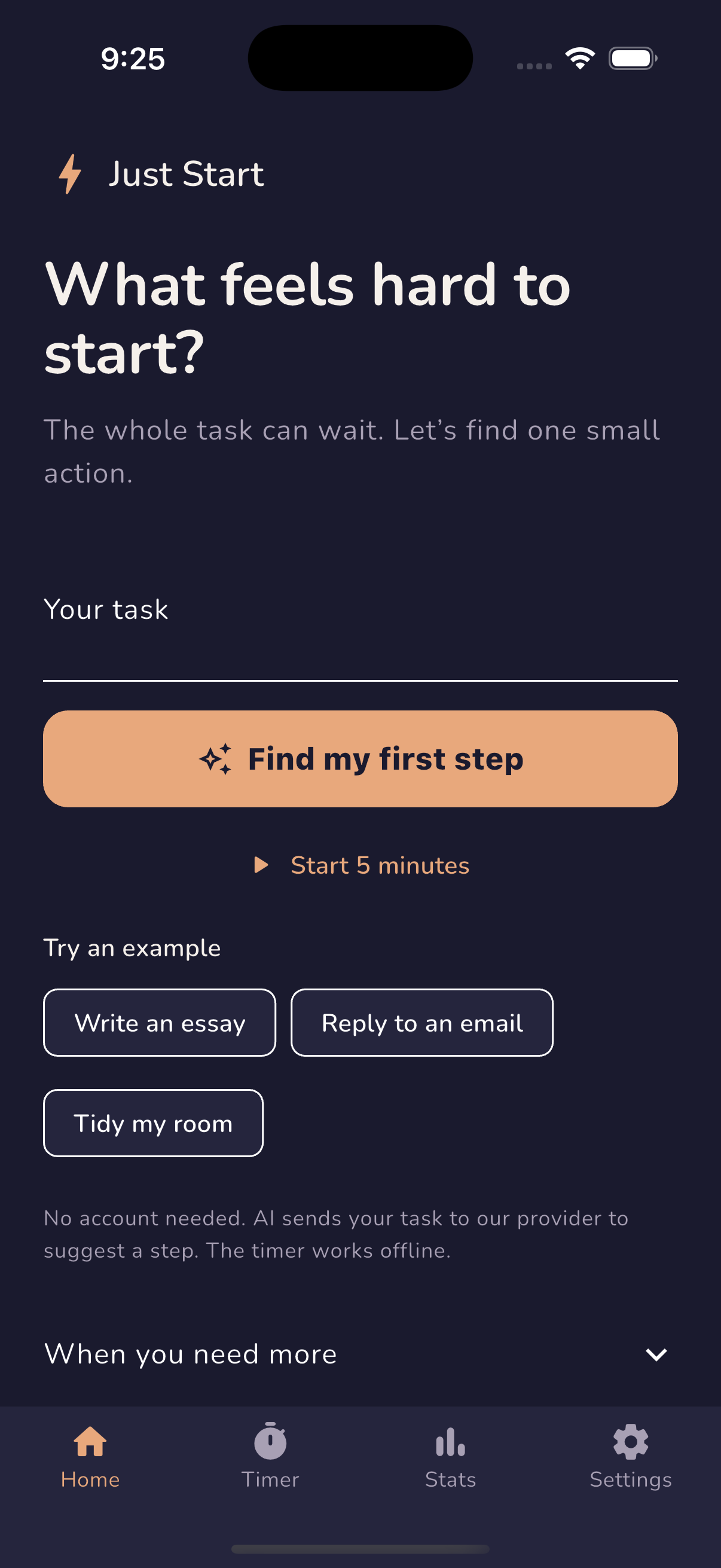Just Start